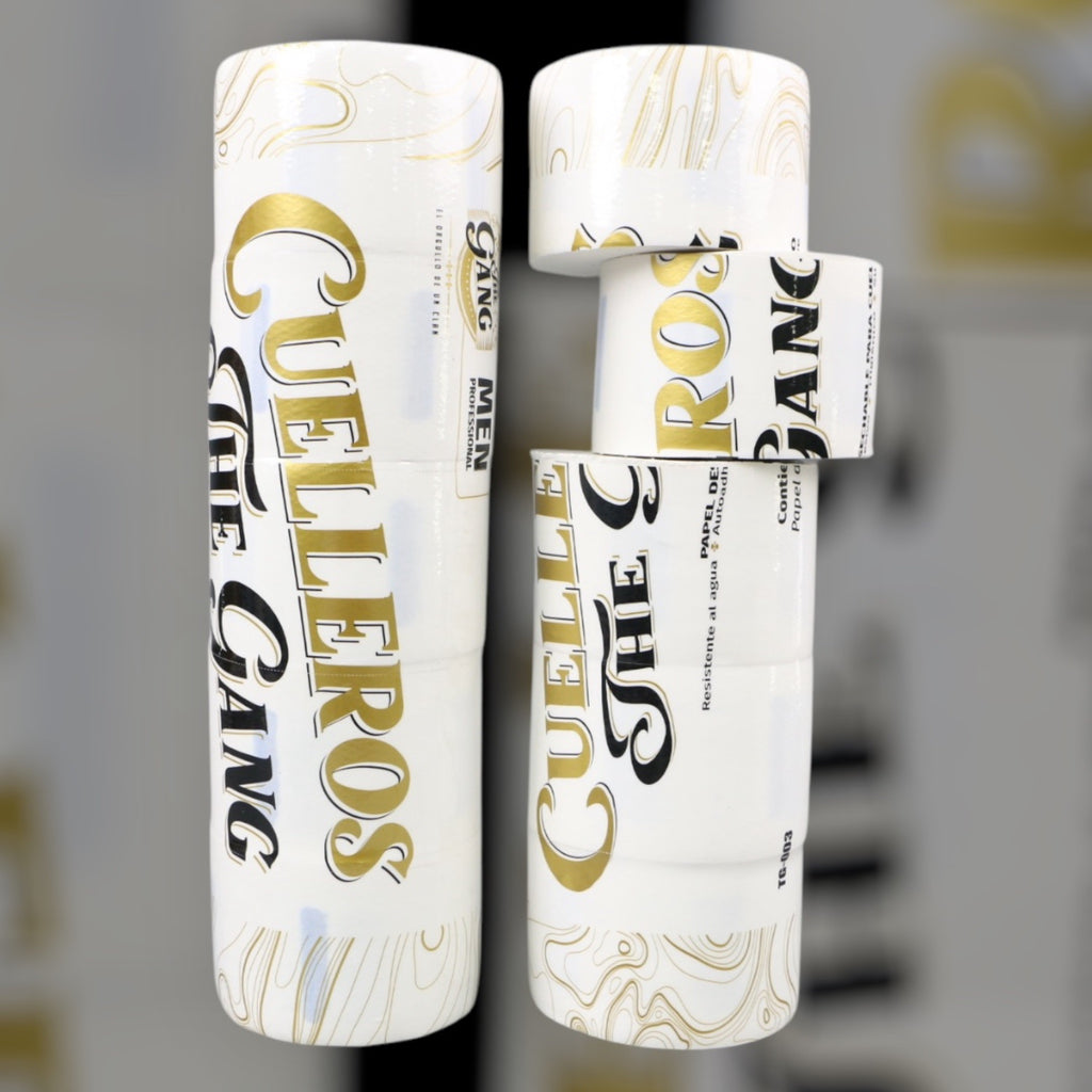 Cuellero blanco The Gang® - Pack x5 rollos / 500 usos