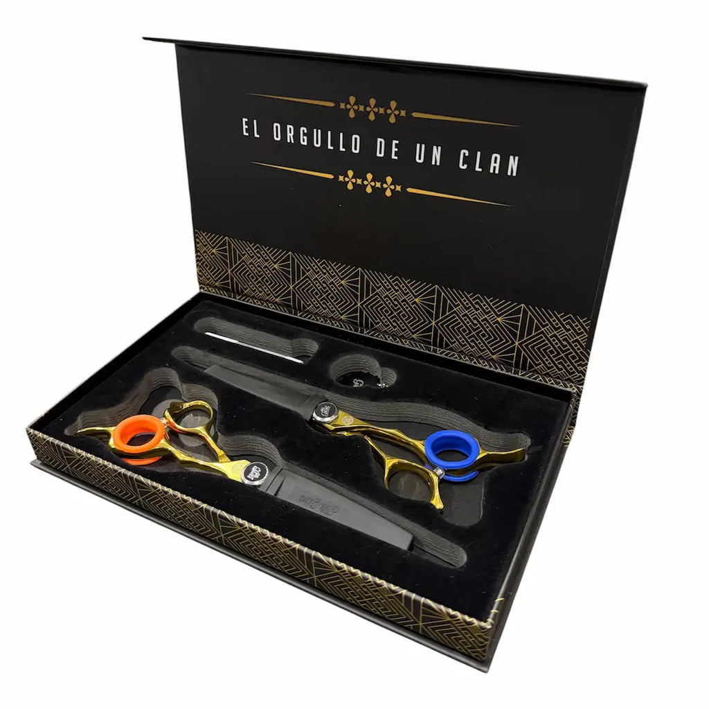 Set tijeras THE GANG HIKARI Signature Series 440C 6.0” Gold